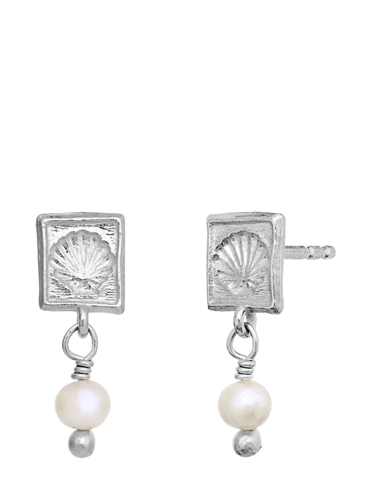 Maanesten - Lomi Earrings - perleøreringe - silver - 1