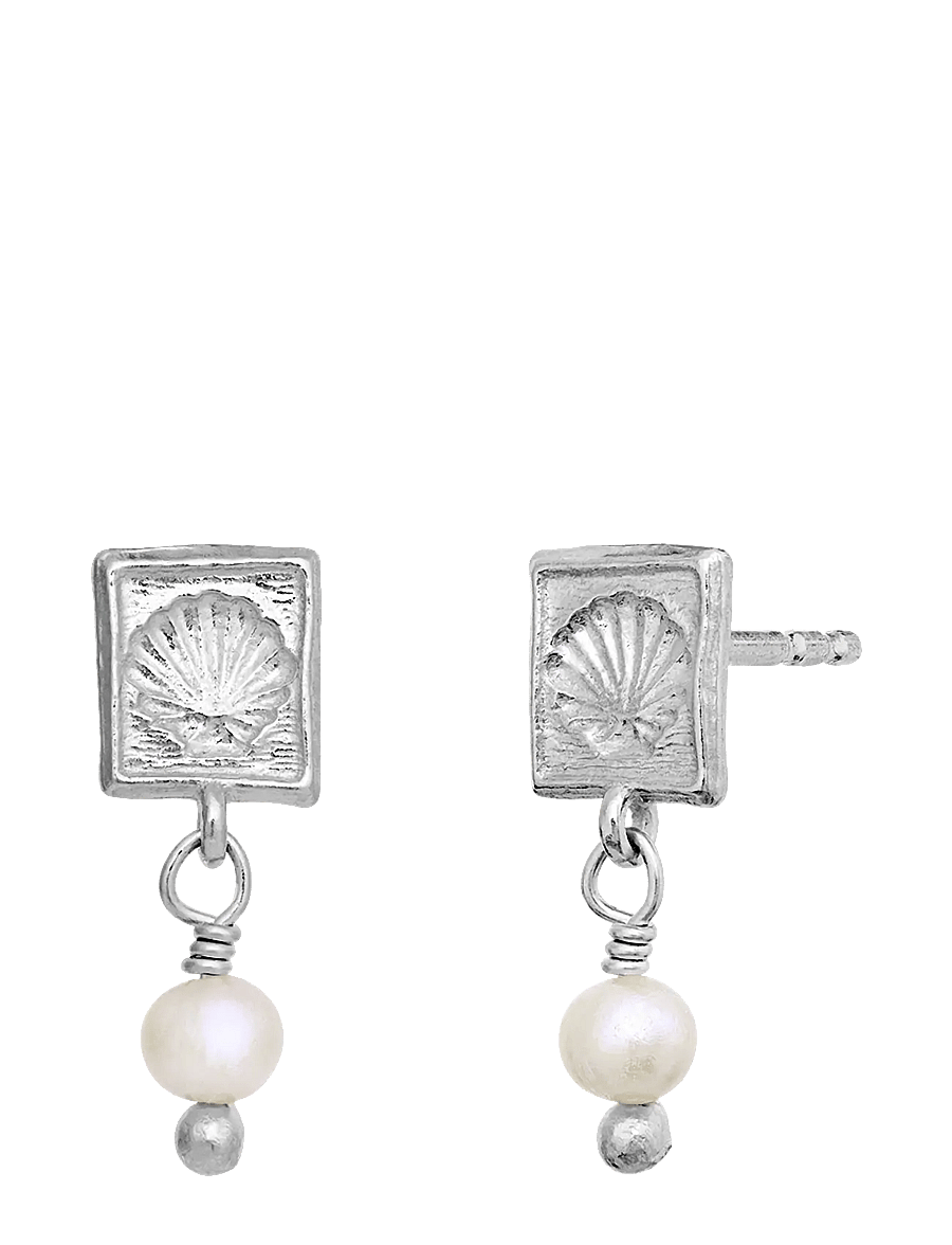 Maanesten - Lomi Earrings - perleøredobber - silver - 1