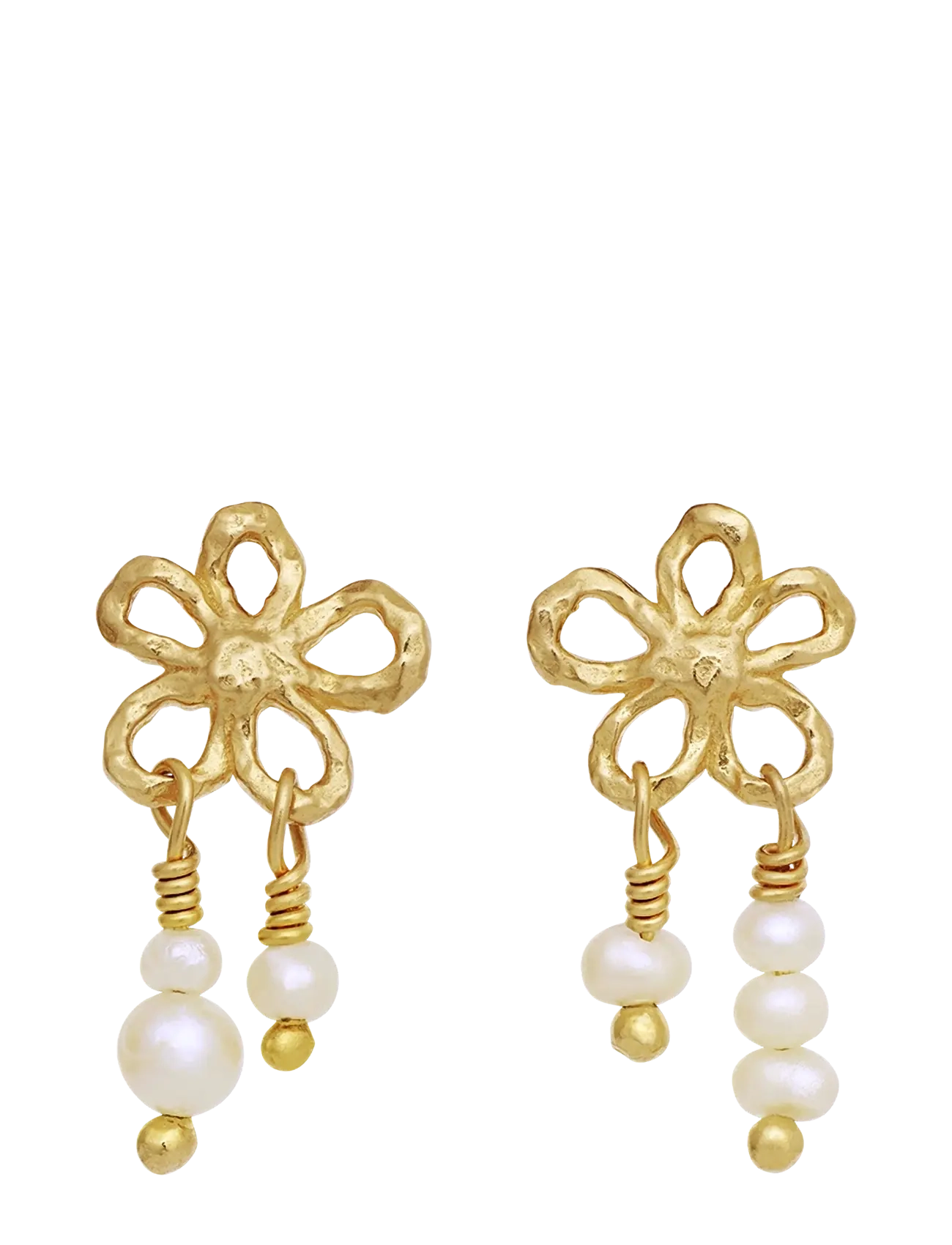Maanesten Nicola Earrings - Ohrhänger - GOLD / gold