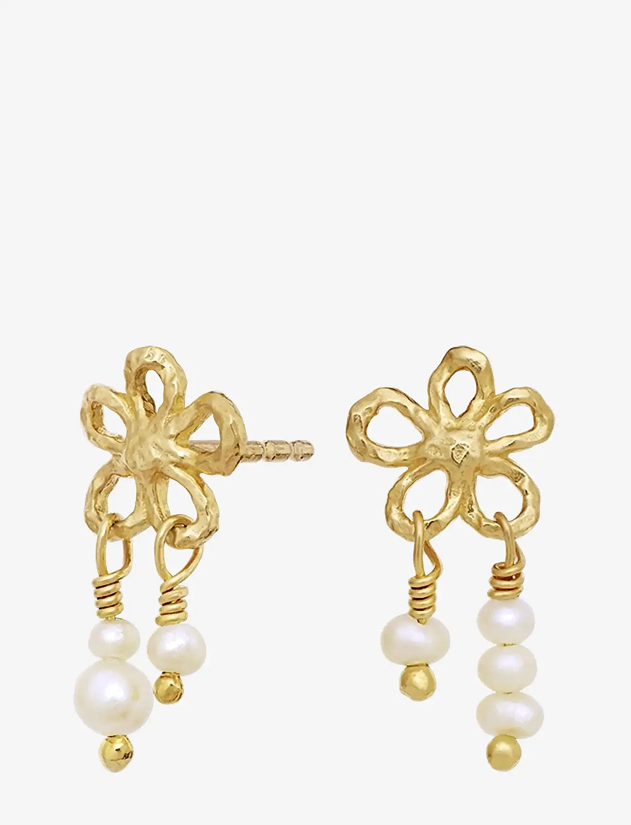 Maanesten - Nicola Earrings - pärlörhängen - gold - 1