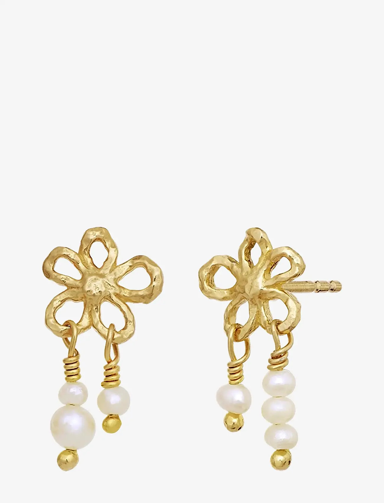 Maanesten - Nicola Earrings - pärlörhängen - gold - 2