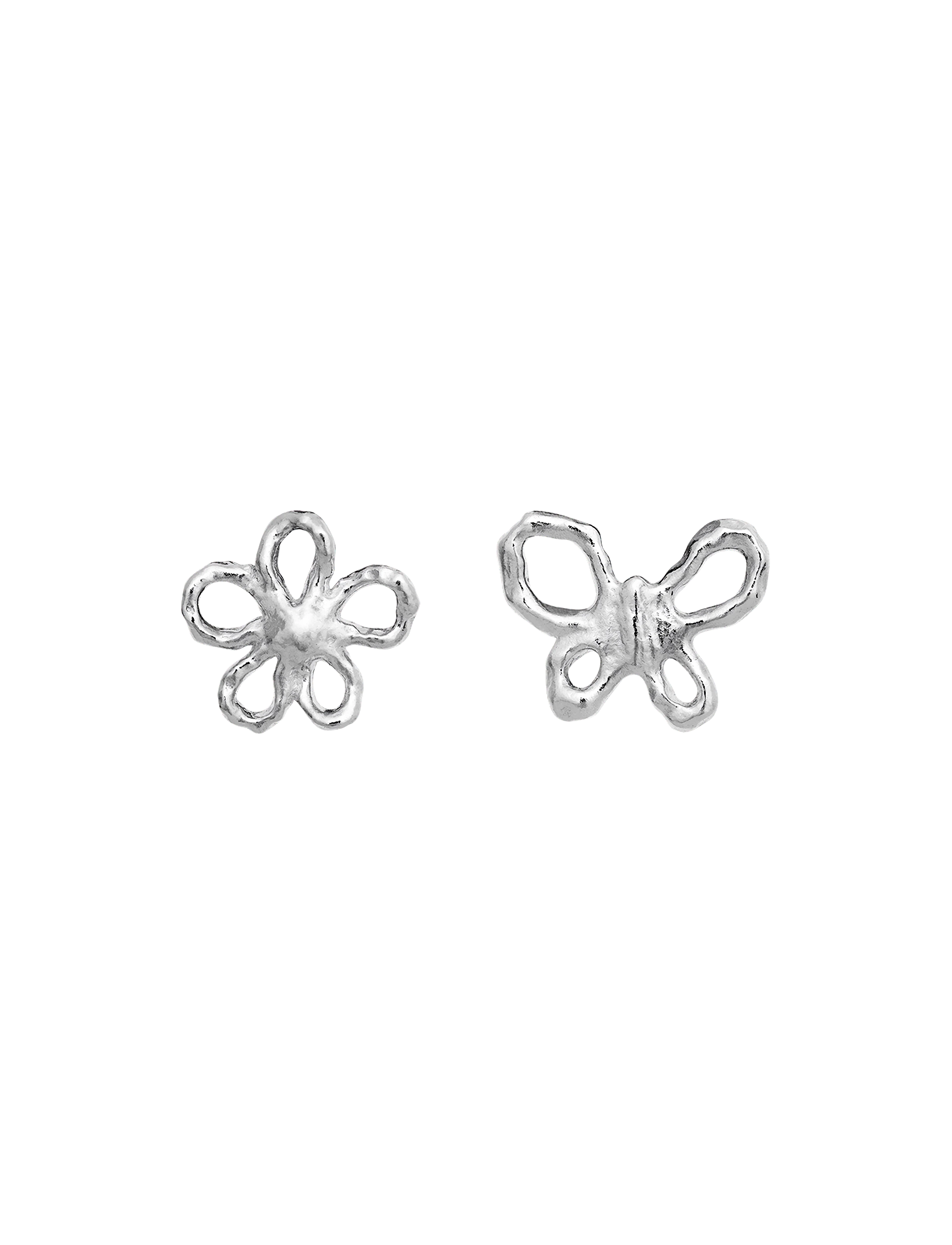 Maanesten - Paula Earrings - stud earrings - silver - 2