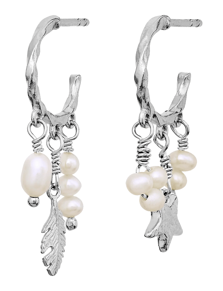 Maanesten - Susu Earrings - kolczyki z pereł - silver - 0