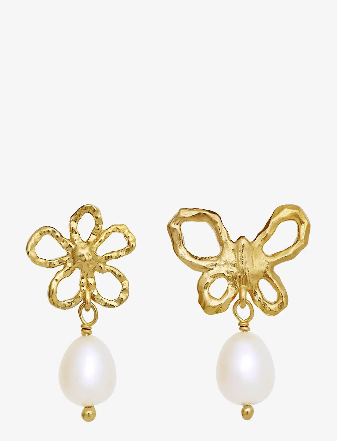 Maanesten - Tonia Earrings - perleøreringe - gold - 0