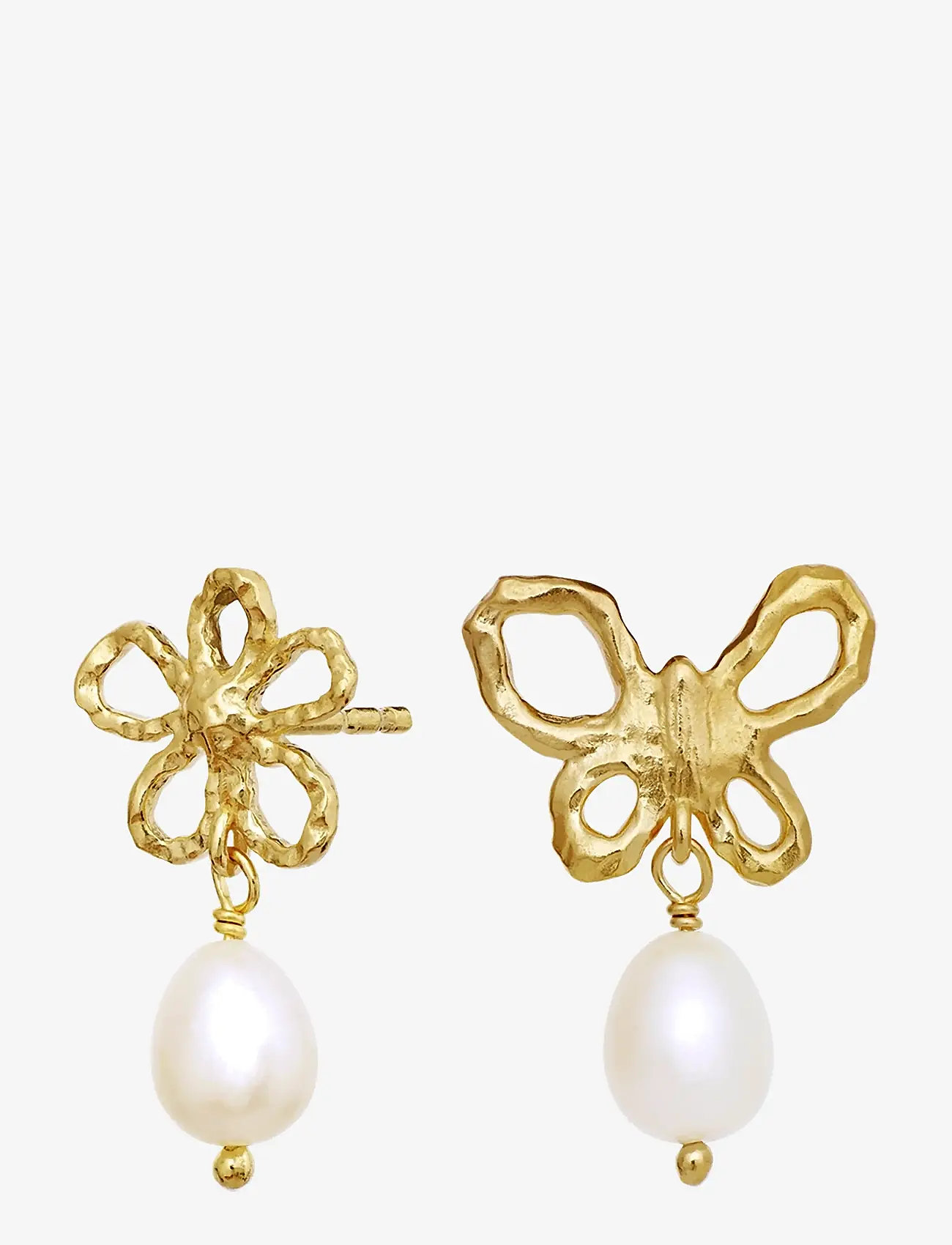 Maanesten - Tonia Earrings - perleøreringe - gold - 1