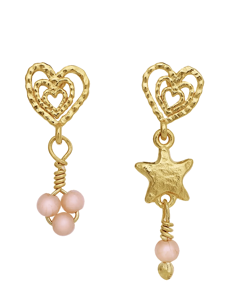 Maanesten - Vibe Earrings - rippuvad kõrvarõngad - gold - 0