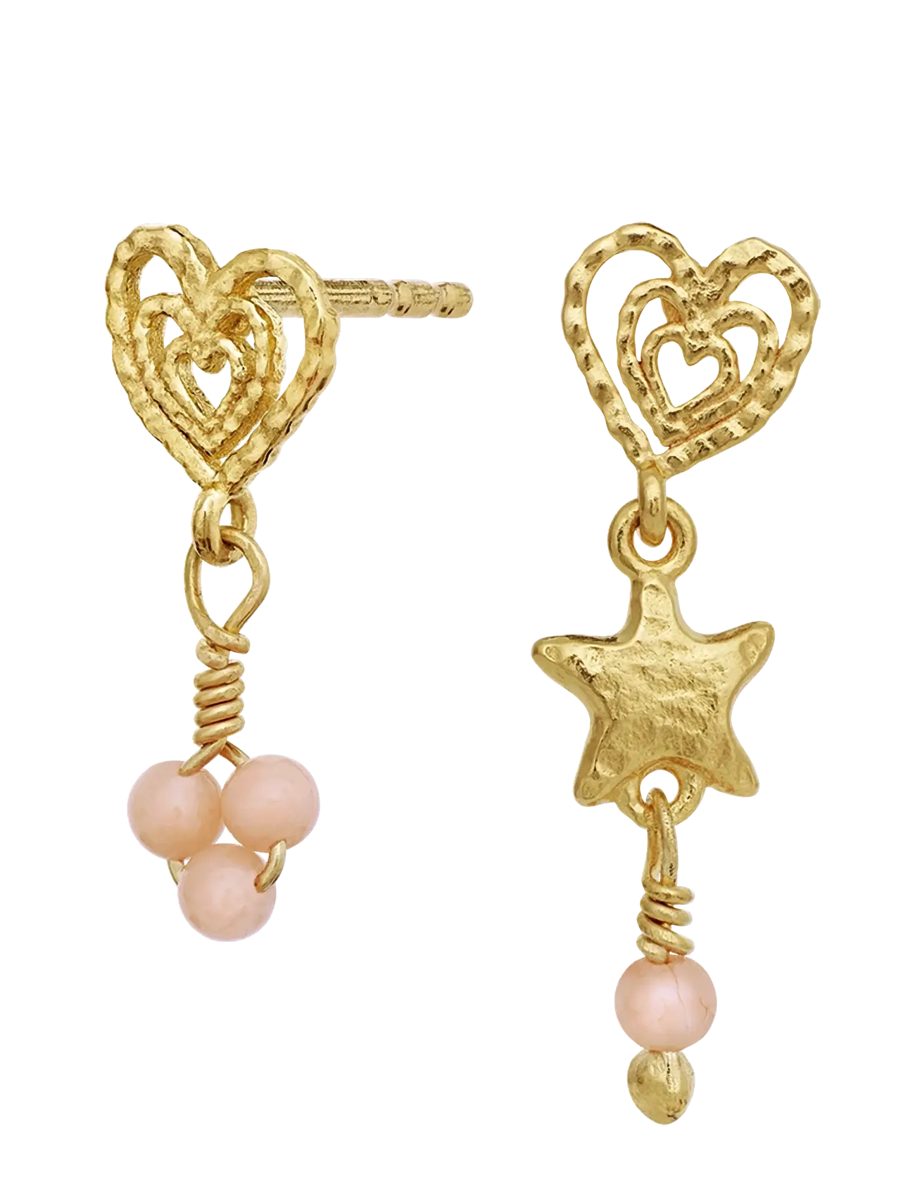 Maanesten - Vibe Earrings - ohrhänger - gold - 1