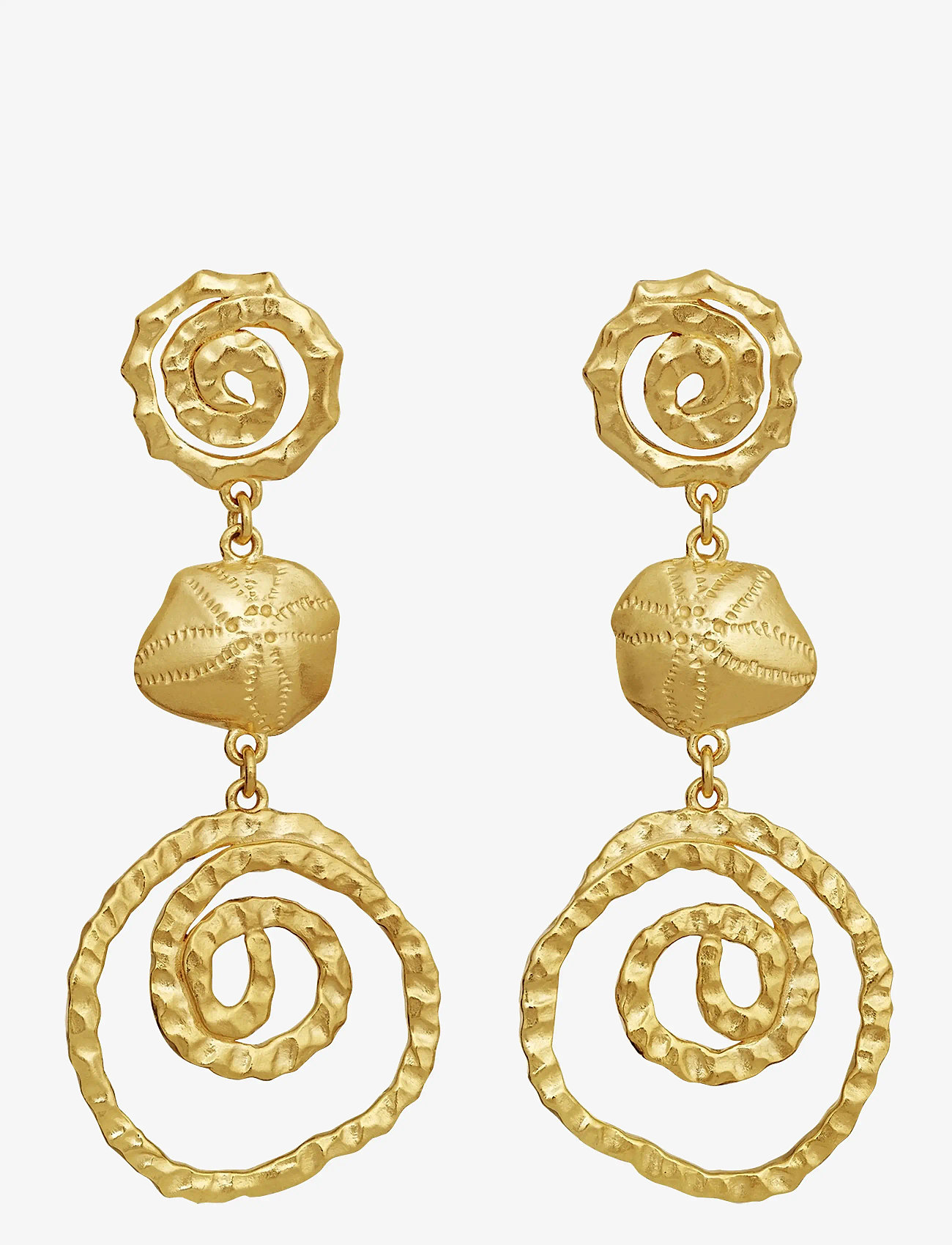 Maanesten - Zalina Earrings - pendant earrings - gold - 0