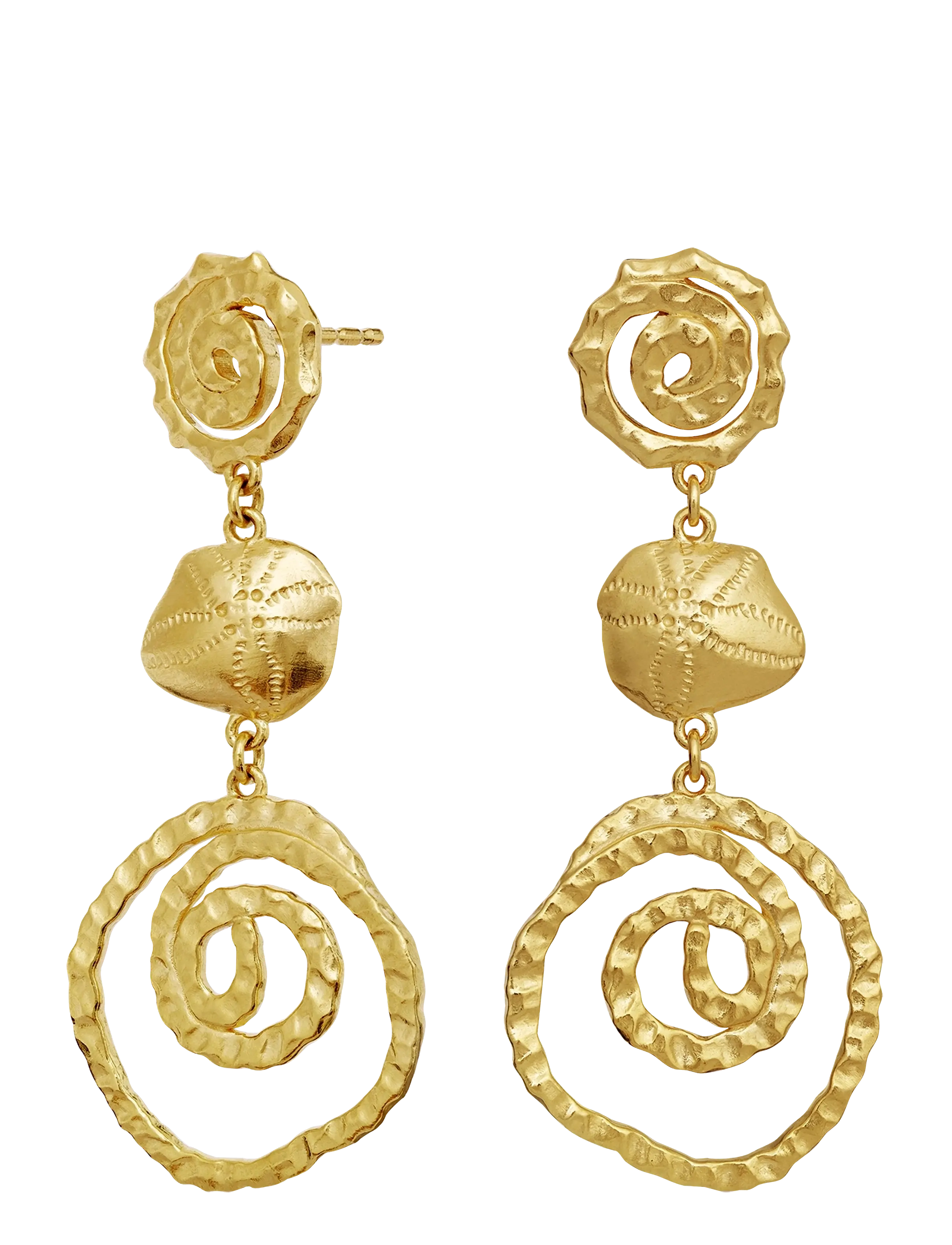 Maanesten - Zalina Earrings - pendant earrings - gold - 1