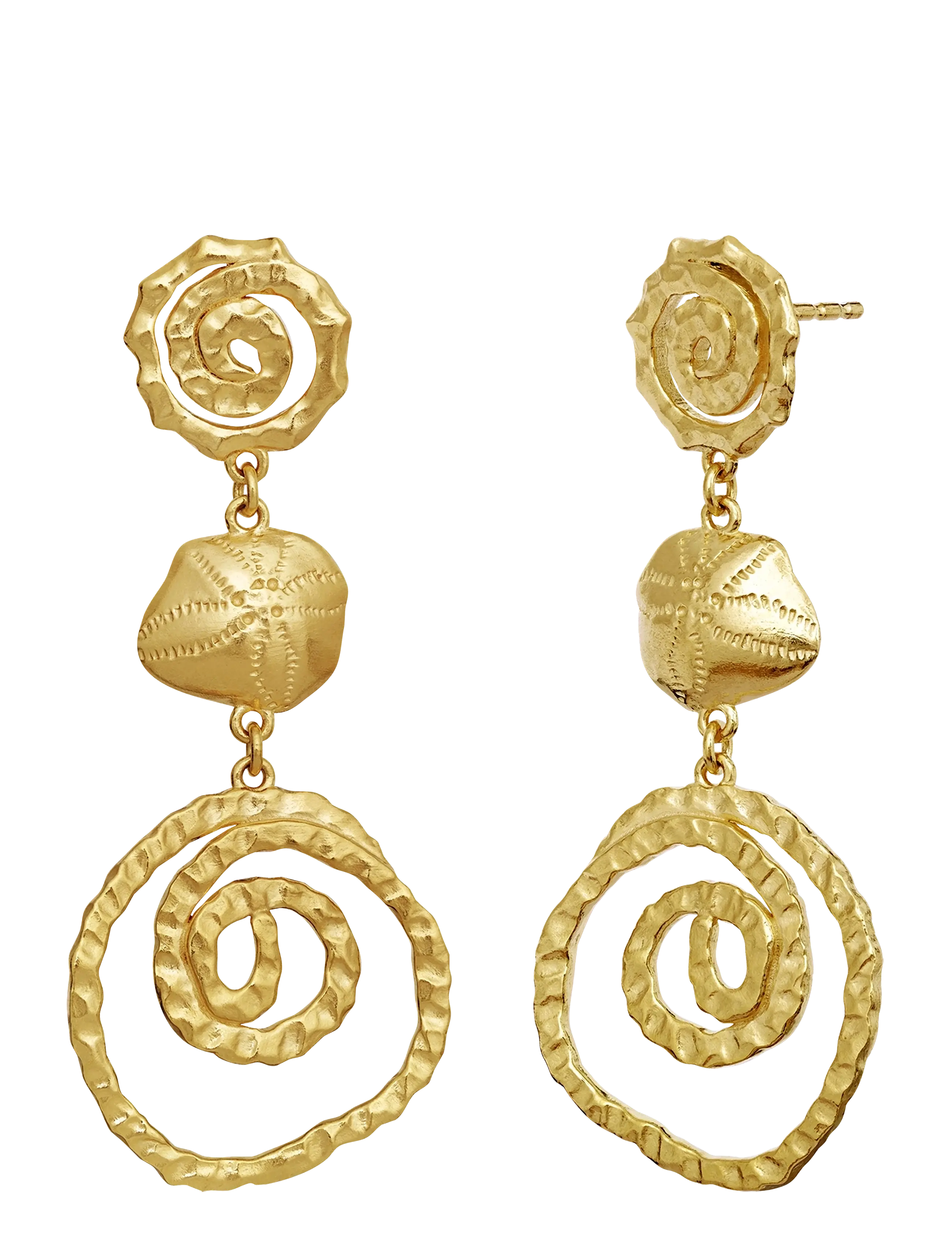 Maanesten - Zalina Earrings - pendant earrings - gold - 2