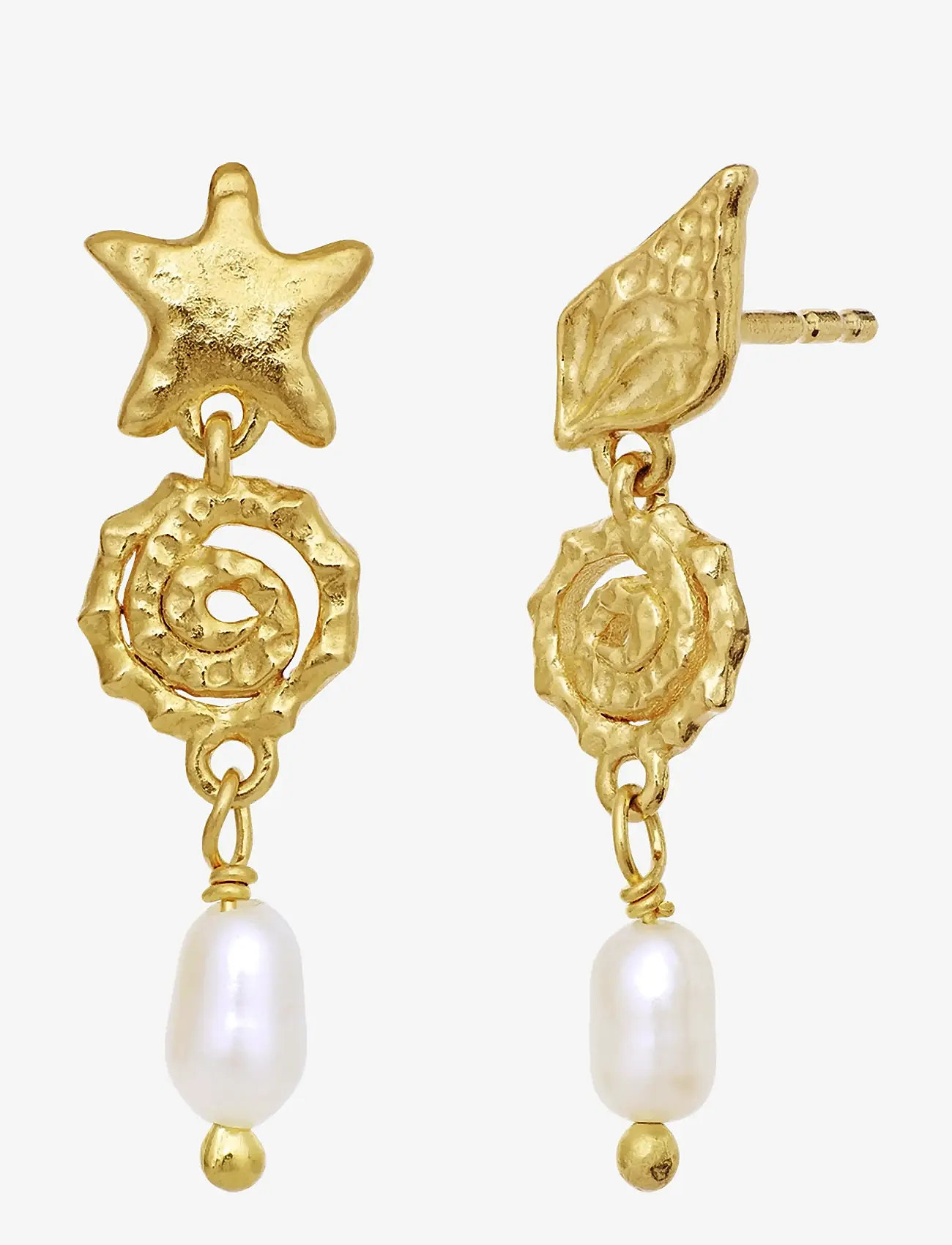 Maanesten - Zumi Earrings - perlenohrringe - gold - 2