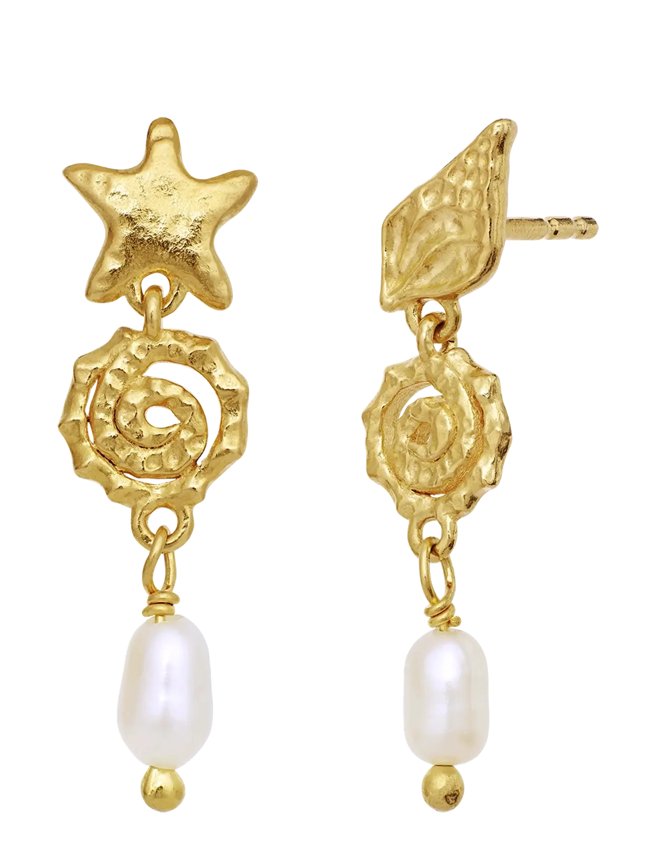 Maanesten - Zumi Earrings - perlenohrringe - gold - 2