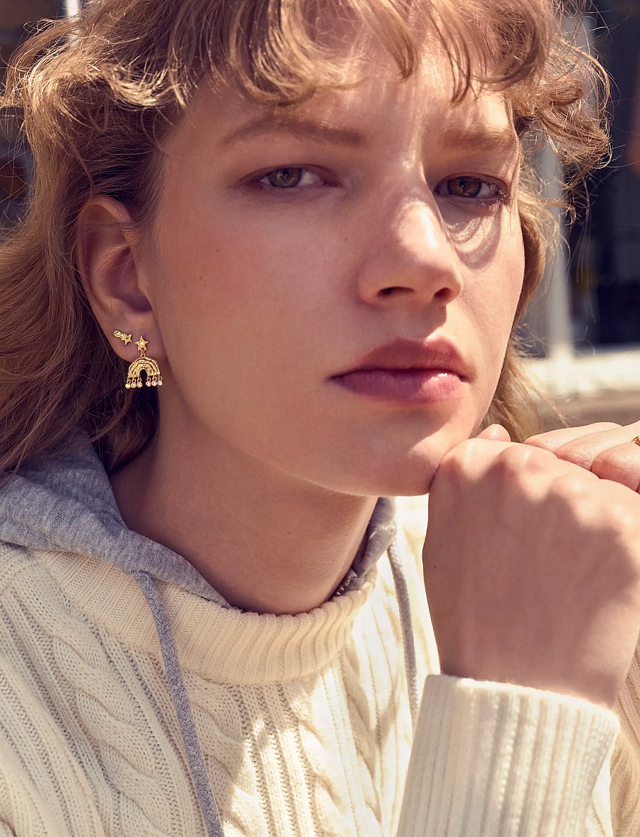 Maanesten - Tira Earrings - neet-kõrvarõngad - gold - 0