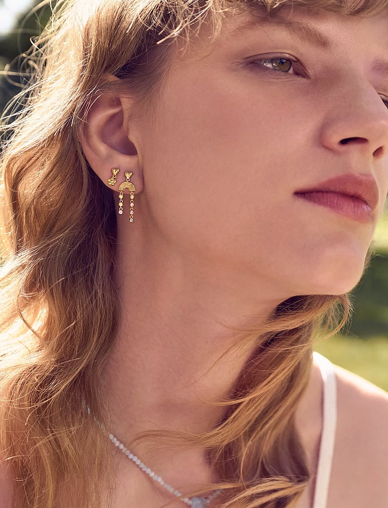Maanesten - Florantina Earrings - Øreringe med vedhæng - gold - 0