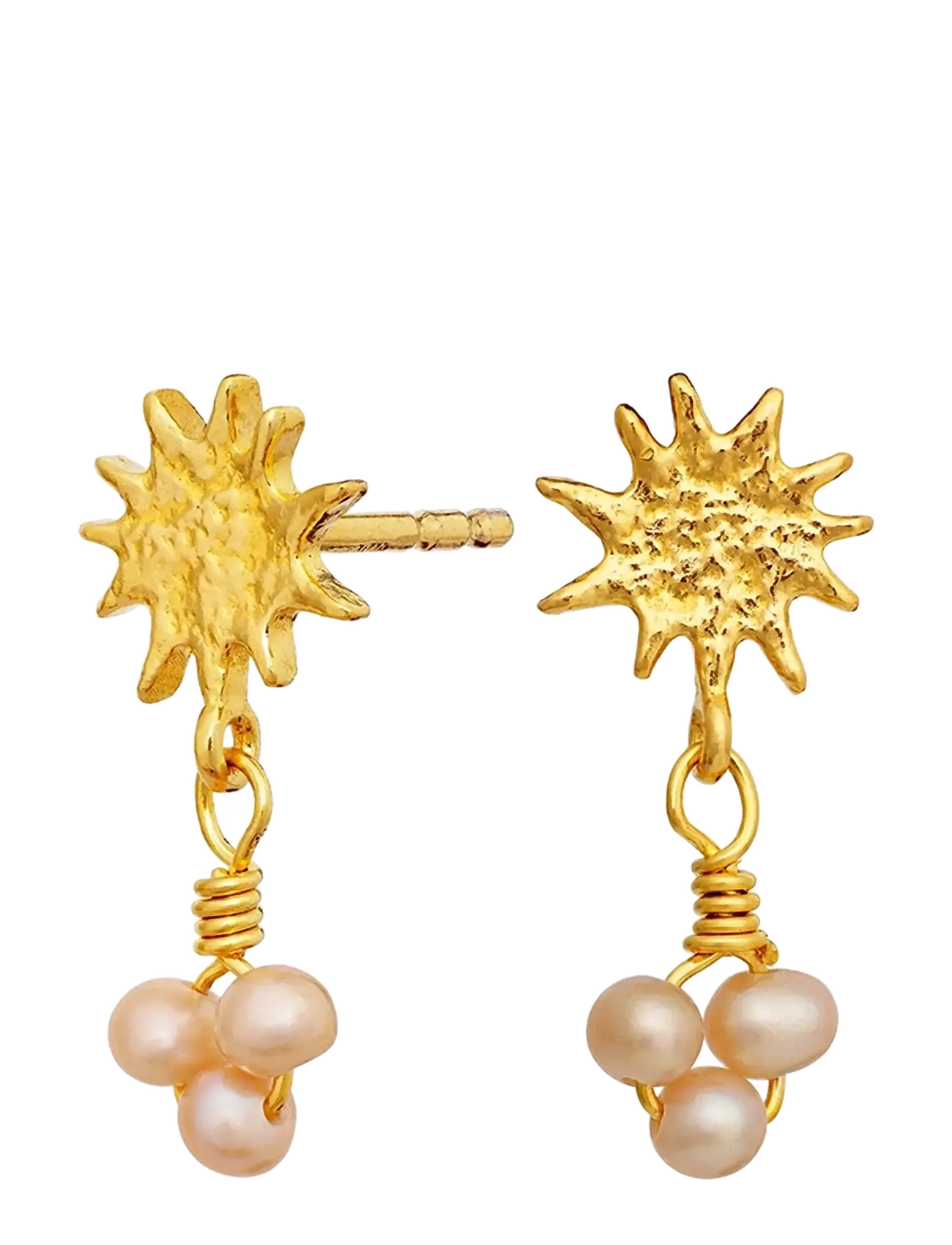 Maanesten - Lucie Earrings - pearl earrings - gold - 1