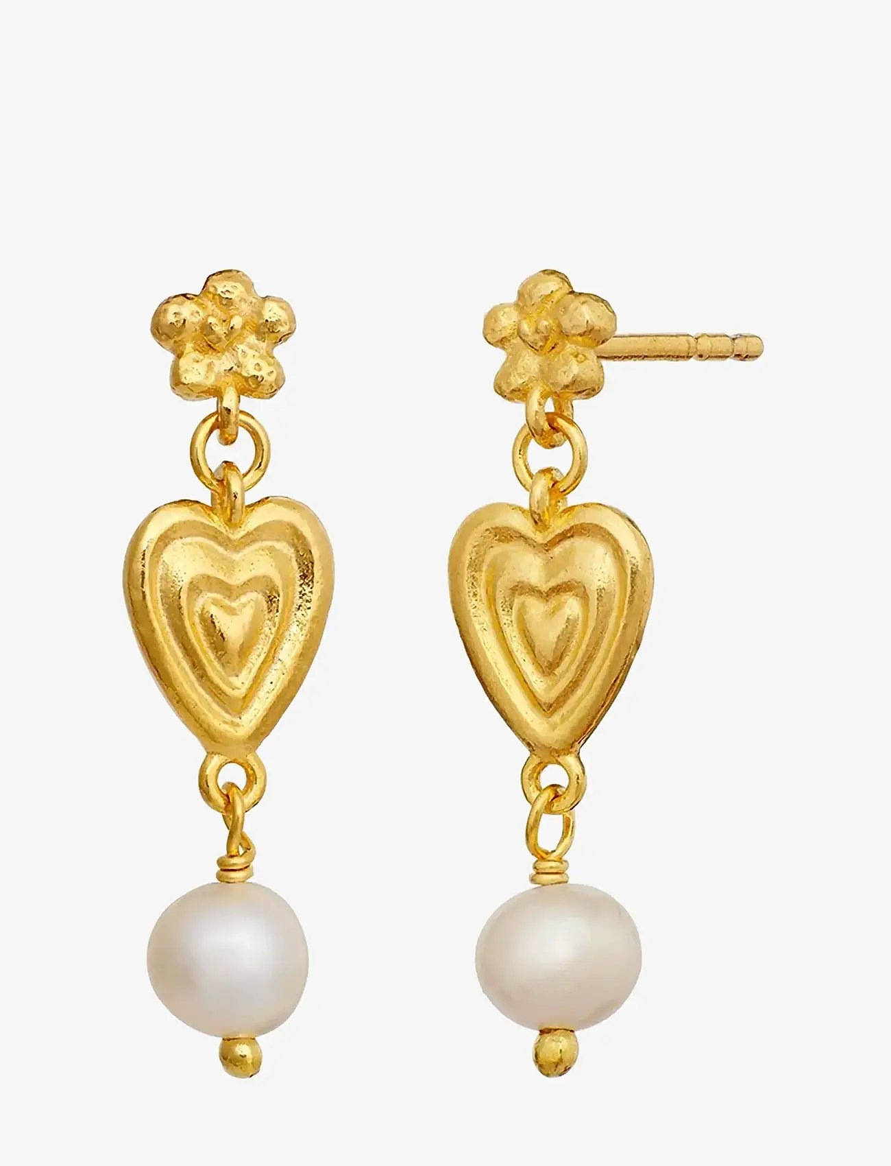 Maanesten - Margot Earrings - perleøreringe - gold - 2
