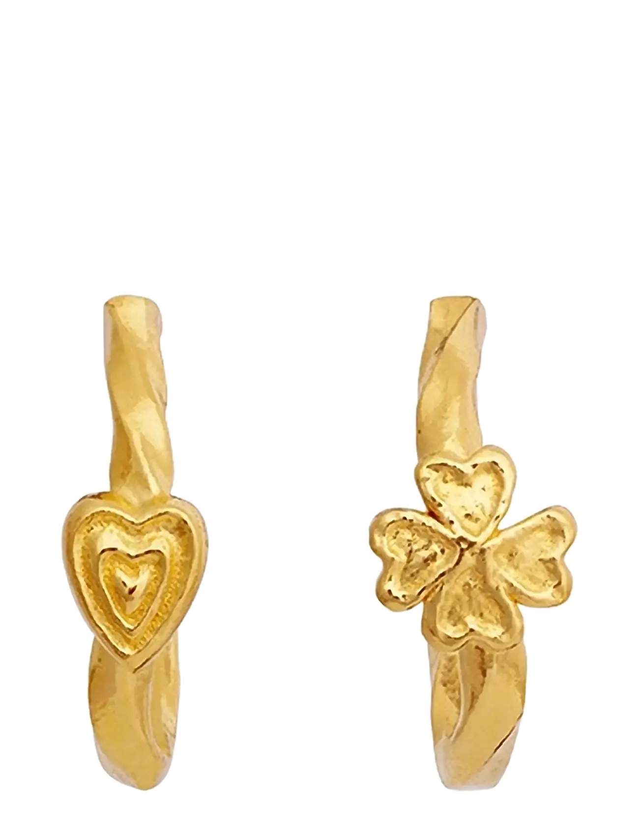 Maanesten Loretta Earrings, One Size, Gold - Hoops, Frauen