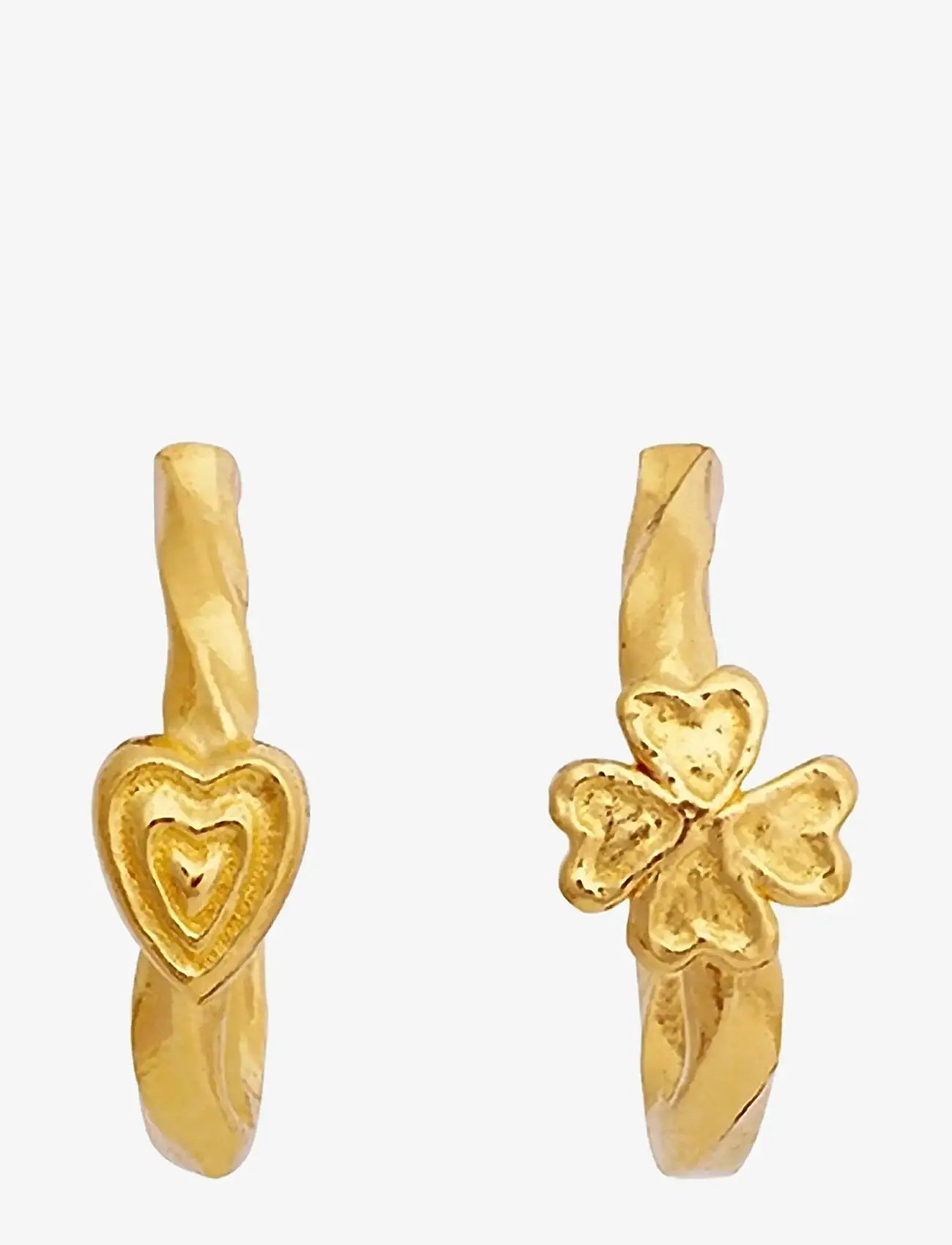Maanesten - Loretta Earrings - creoler & hoops - gold - 0