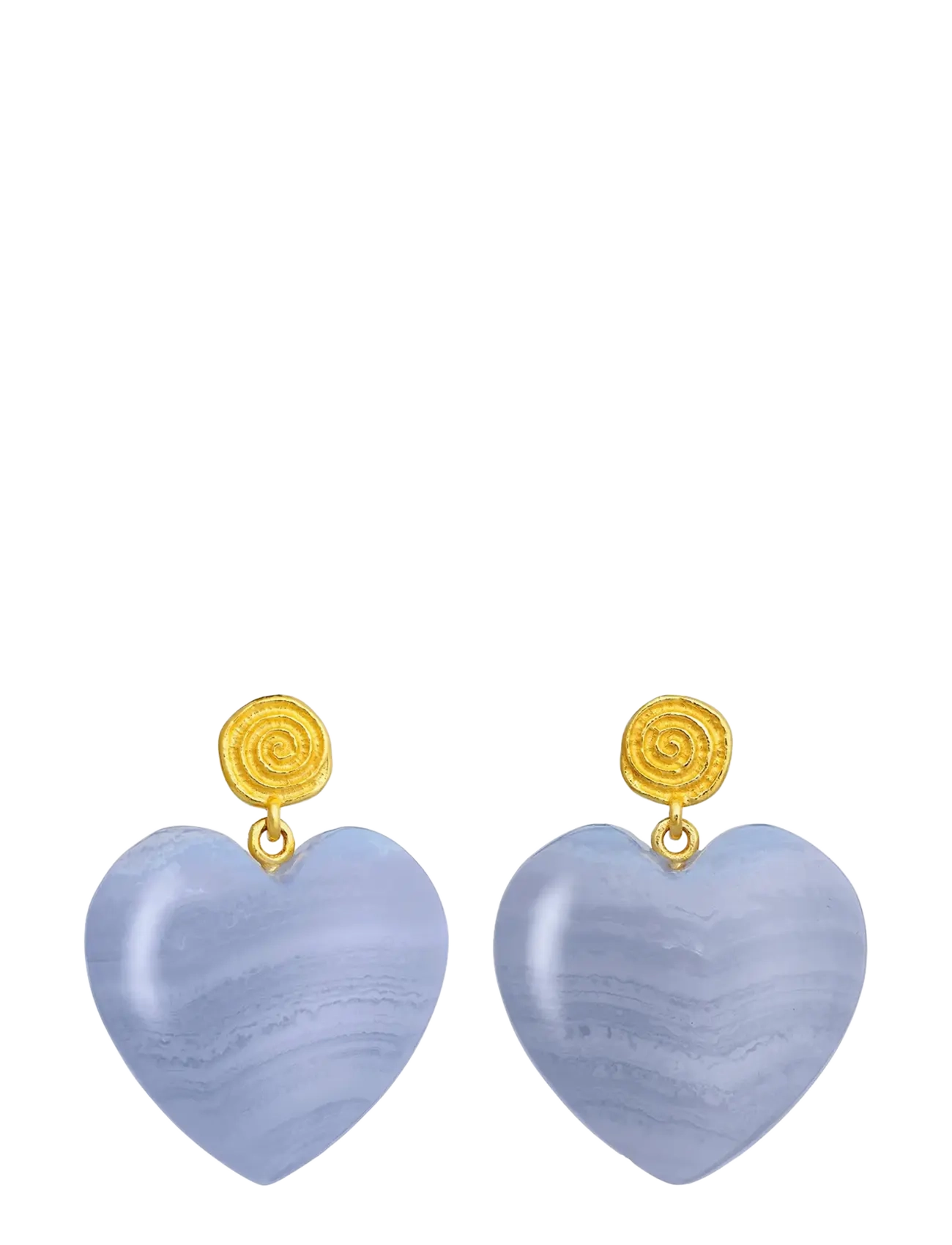 Maanesten Penny Blue Lace Earrings - New arrivals - GOLD / blue