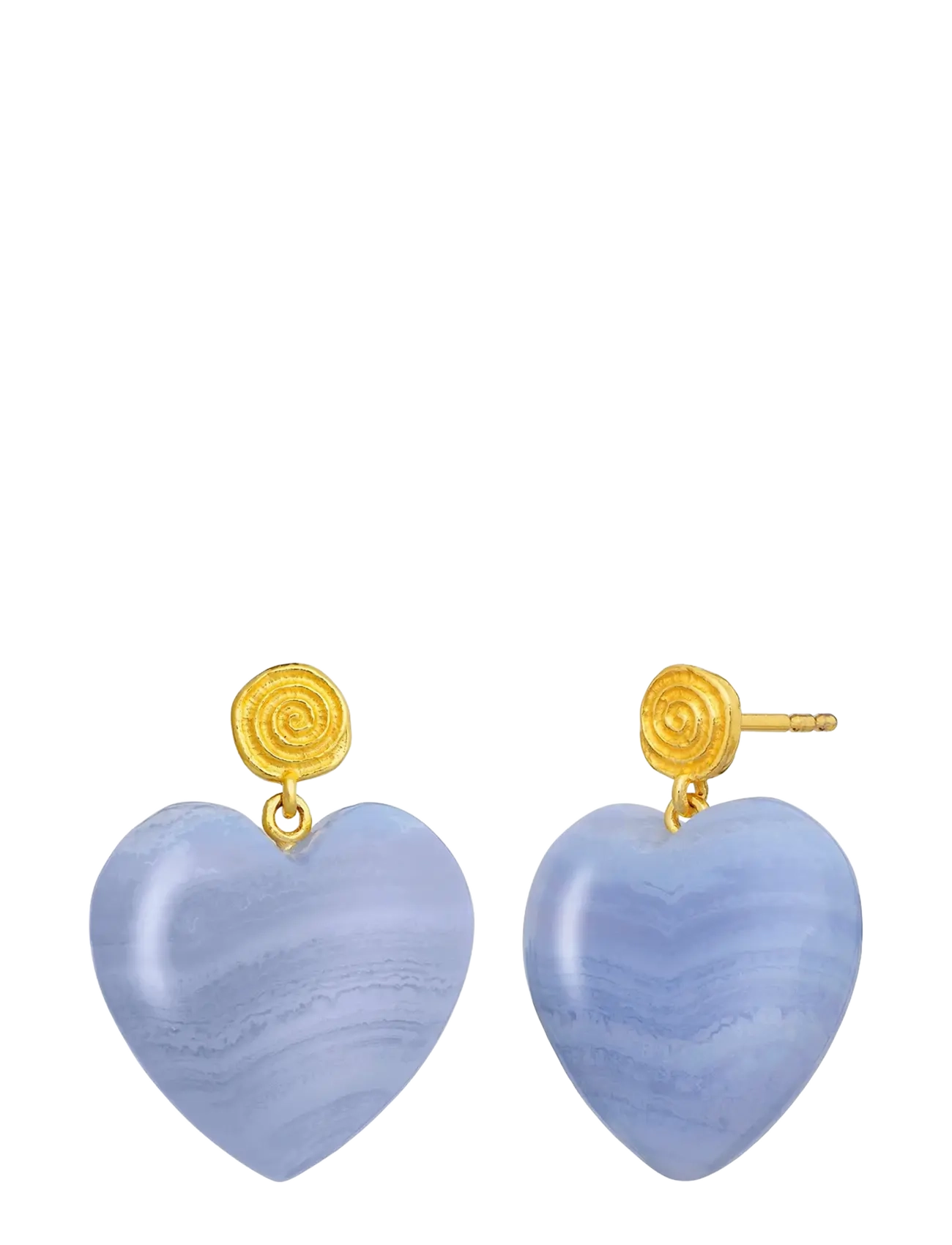 Maanesten - Penny Blue Lace Earrings - ohrhänger - gold - 3