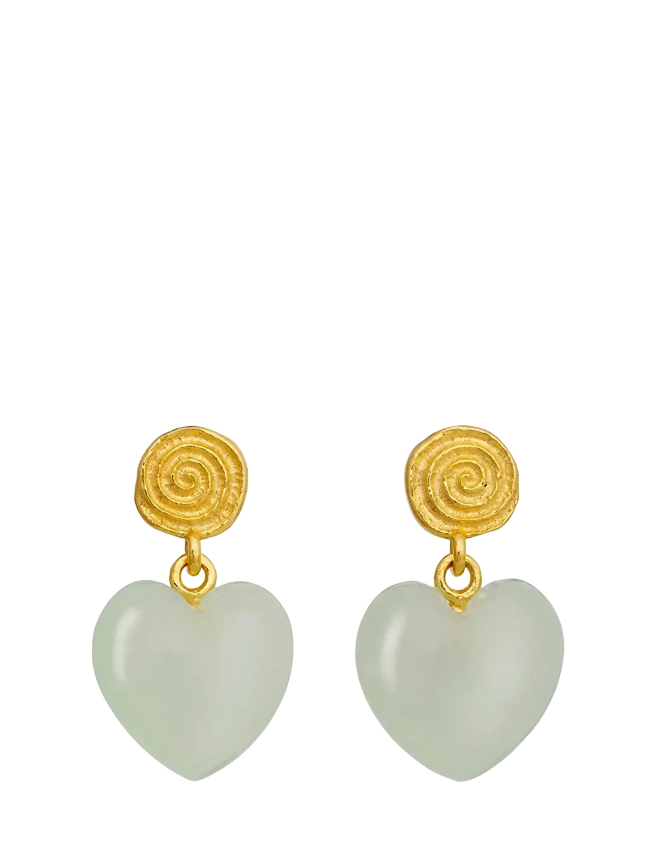 Maanesten Penny Petite Moss Green Earrings - New arrivals - GOLD / green