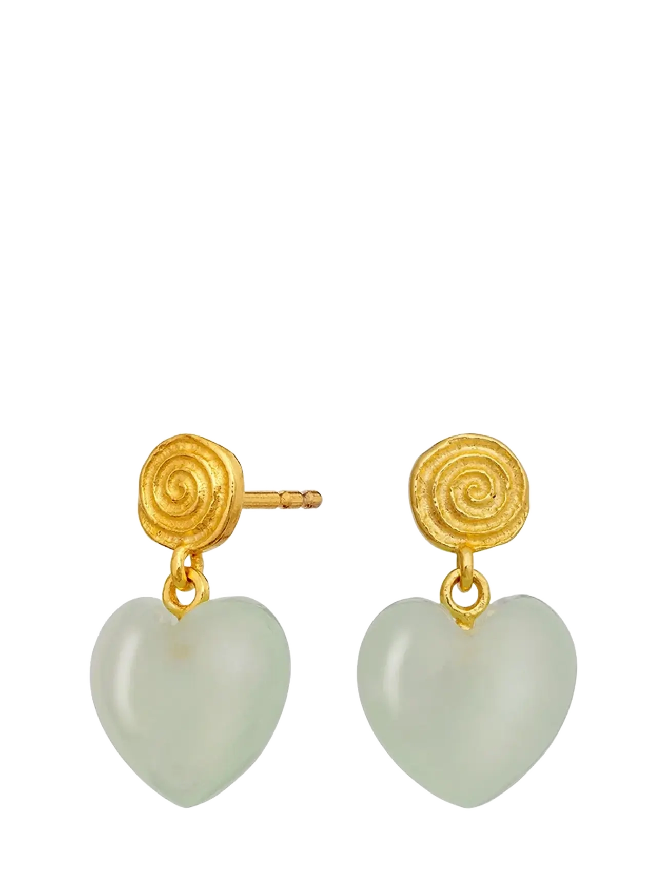 Maanesten - Penny Petite Moss Green Earrings - Øreringe med vedhæng - gold - 2