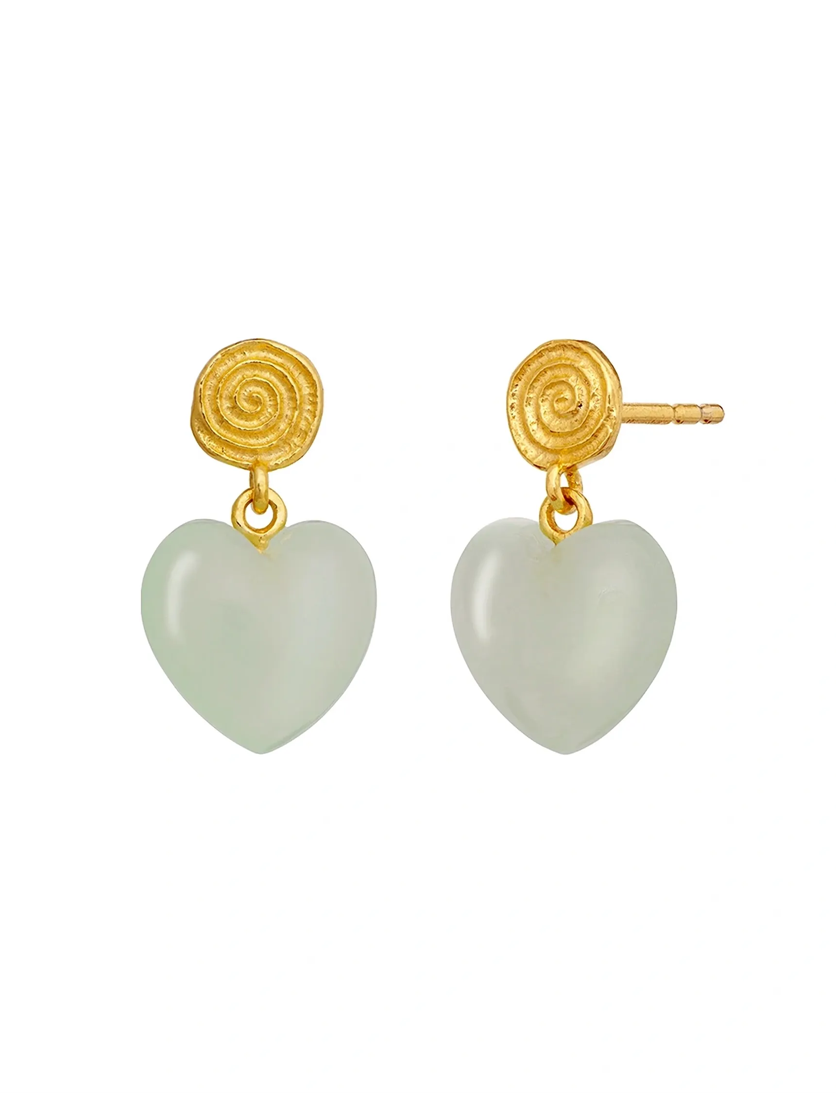 Maanesten - Penny Petite Moss Green Earrings - Øreringe med vedhæng - gold - 3
