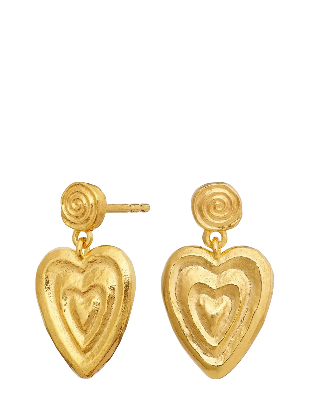 Maanesten - Helga Earrings - roikkuvat korvakorut - gold - 1