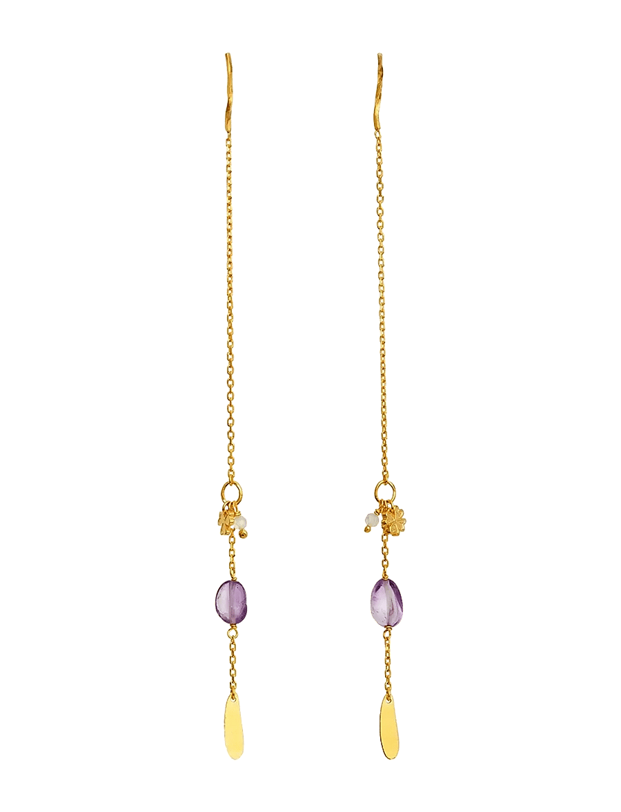 Maanesten - Emmeline Earrings - oorhangers - gold - 0