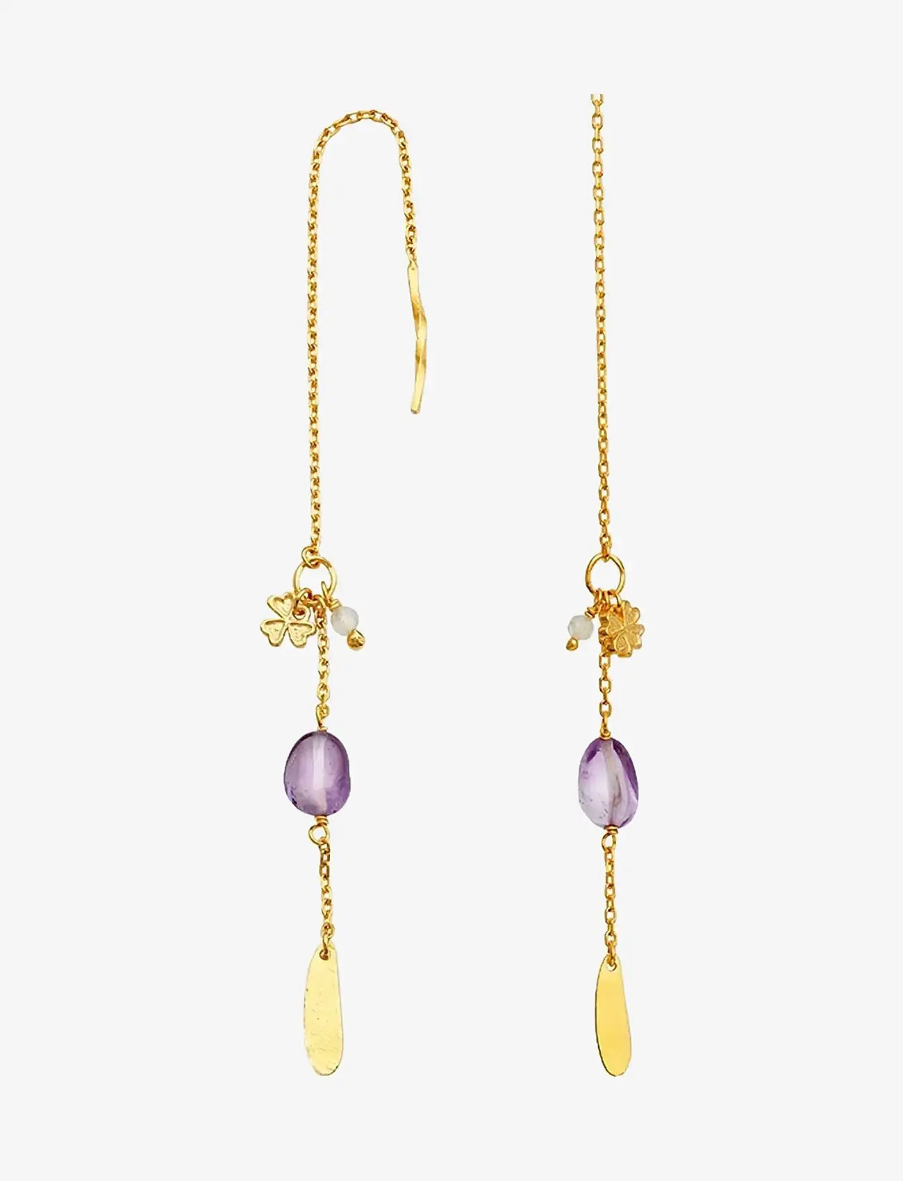 Maanesten - Emmeline Earrings - Øreringe med vedhæng - gold - 1