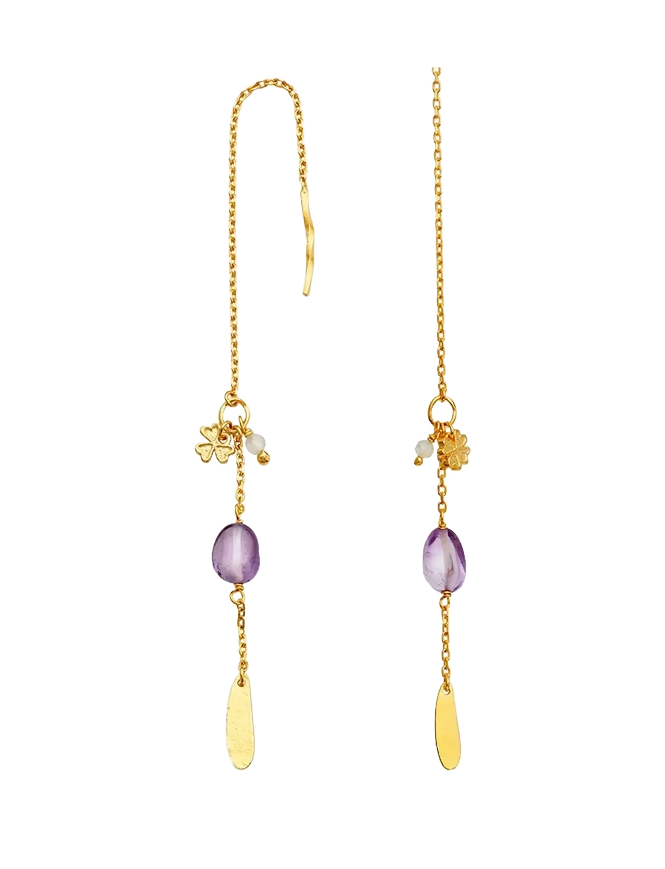 Maanesten - Emmeline Earrings - oorhangers - gold - 1