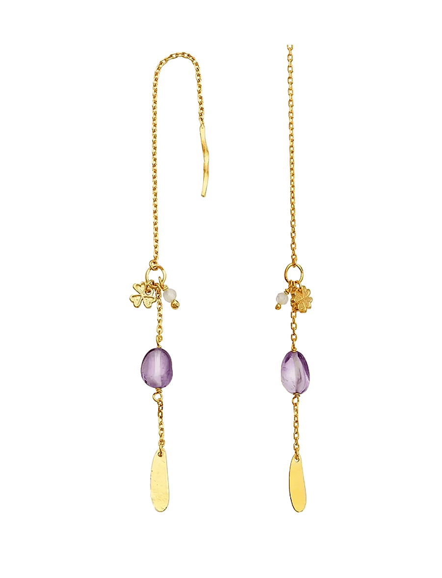 Maanesten - Emmeline Earrings - oorhangers - gold - 1