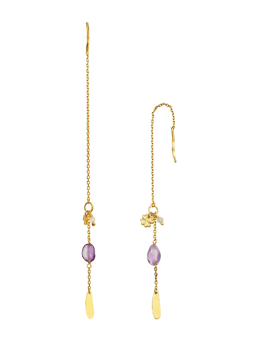 Maanesten - Emmeline Earrings - oorhangers - gold - 2