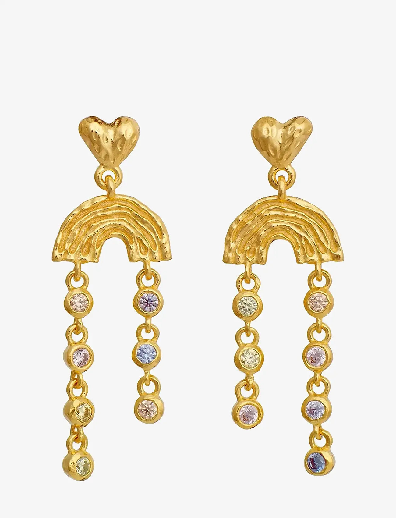 Maanesten - Zenia Earrings - hängande örhängen - gold - 1