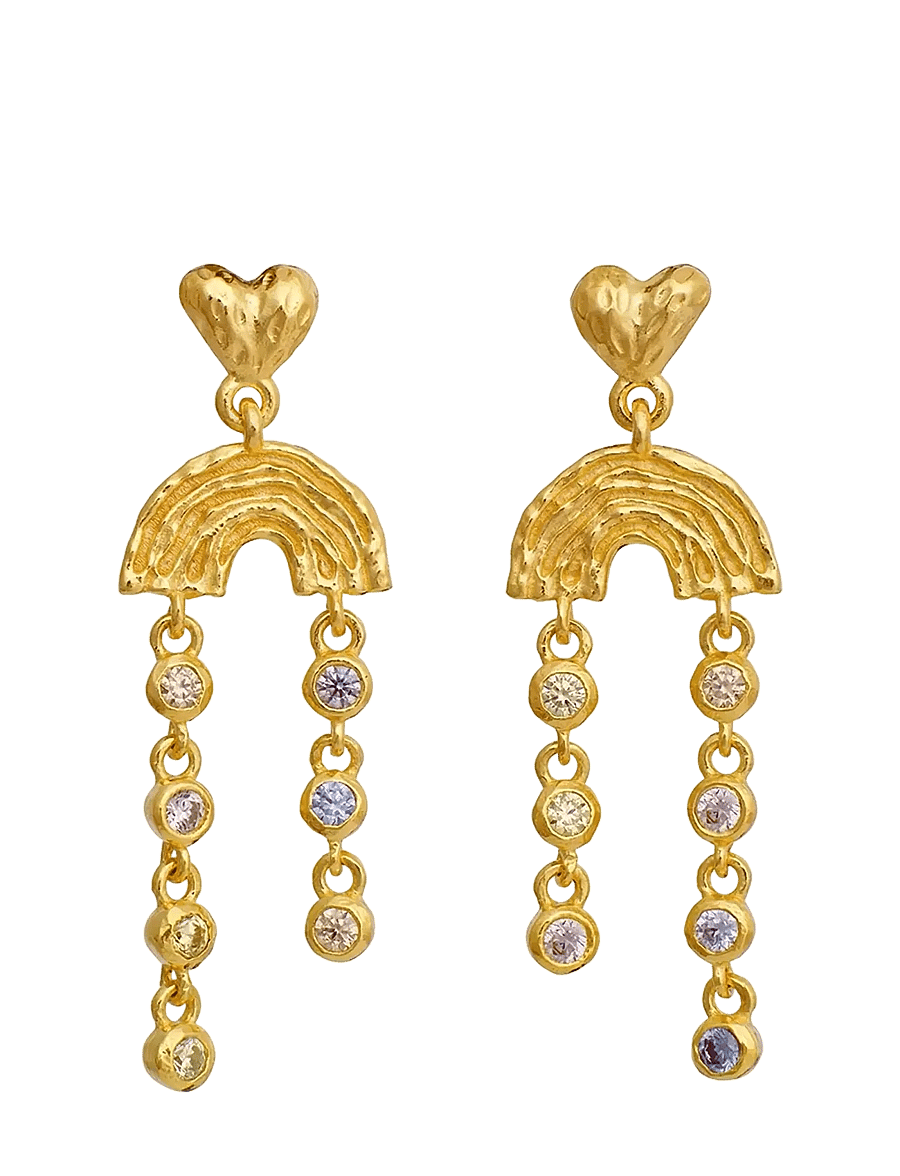 Maanesten - Zenia Earrings - Øreringe med vedhæng - gold - 1