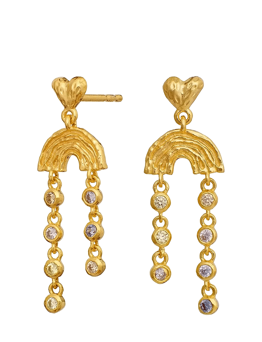 Maanesten - Zenia Earrings - Øreringe med vedhæng - gold - 2