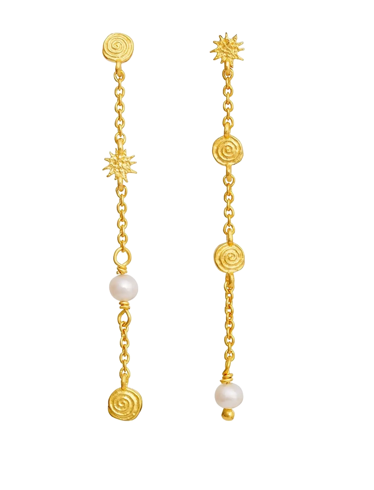 Maanesten Jennie Earrings, One Size, Gold, Øreringe > Øreringe Med Vedhæng, Dame