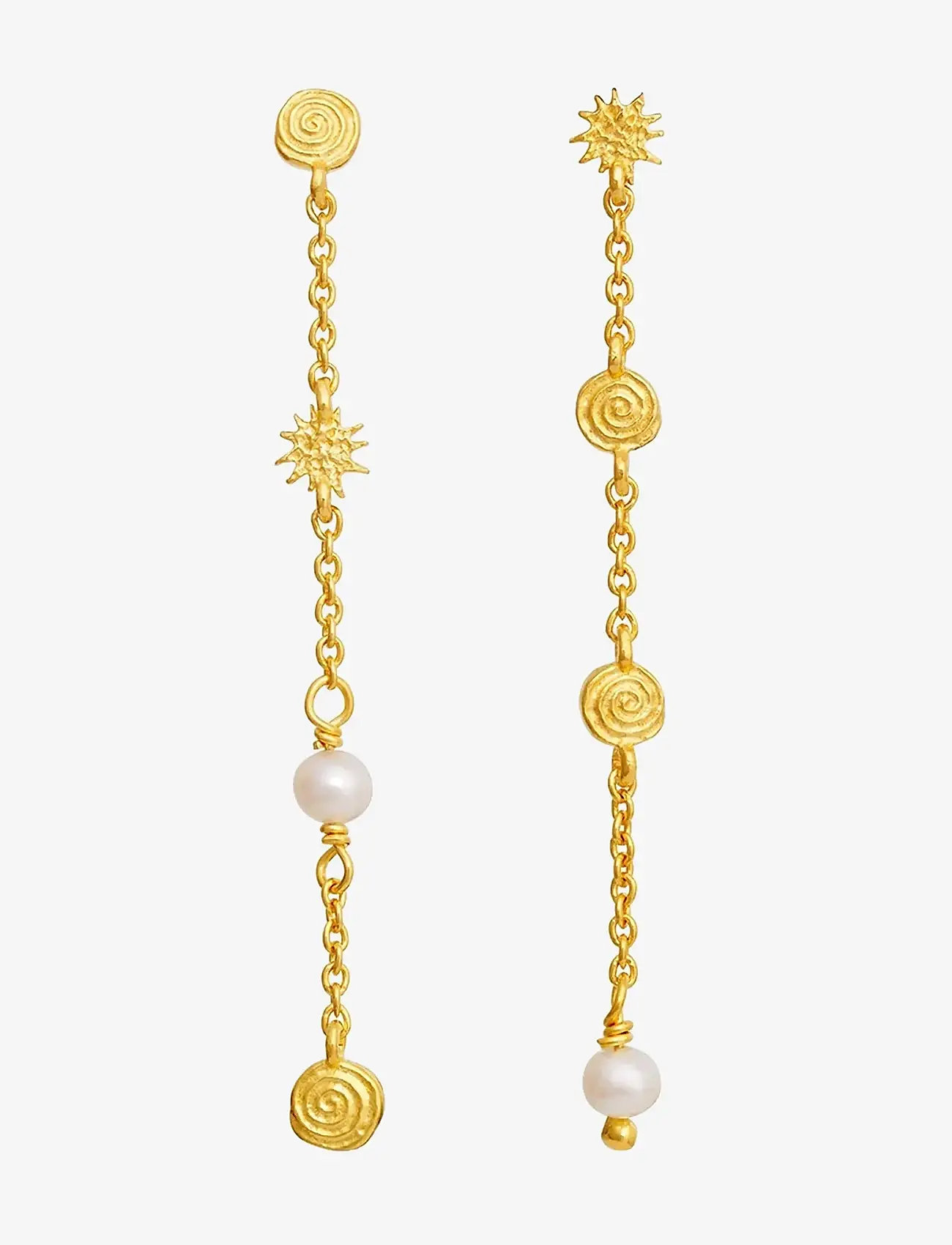 Maanesten - Jennie Earrings - perleøreringe - gold - 0