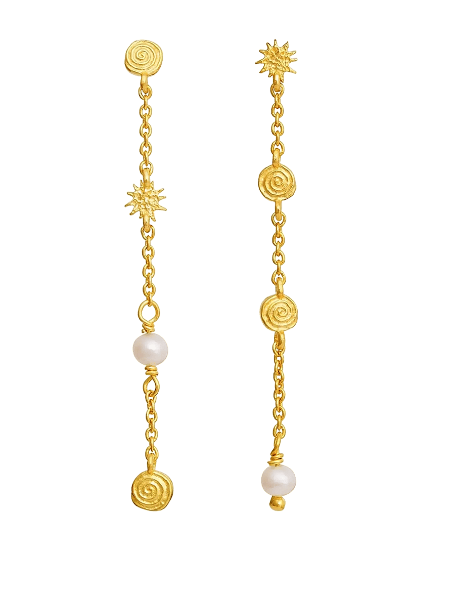 Maanesten - Jennie Earrings - pärlitega kõrvarõngad - gold - 0