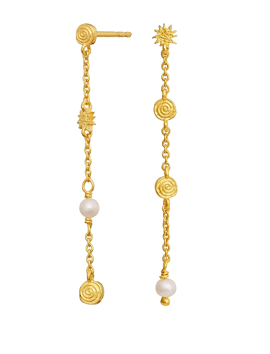Maanesten - Jennie Earrings - pärlitega kõrvarõngad - gold - 1