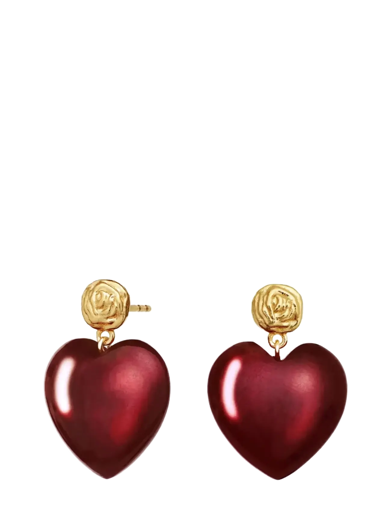 Maanesten - Rubina Heart Earrings - pendant earrings - 1015 - 2