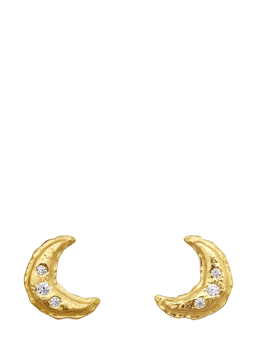 Maanesten - Lunia Earrings - Ørestikker - gold - 0