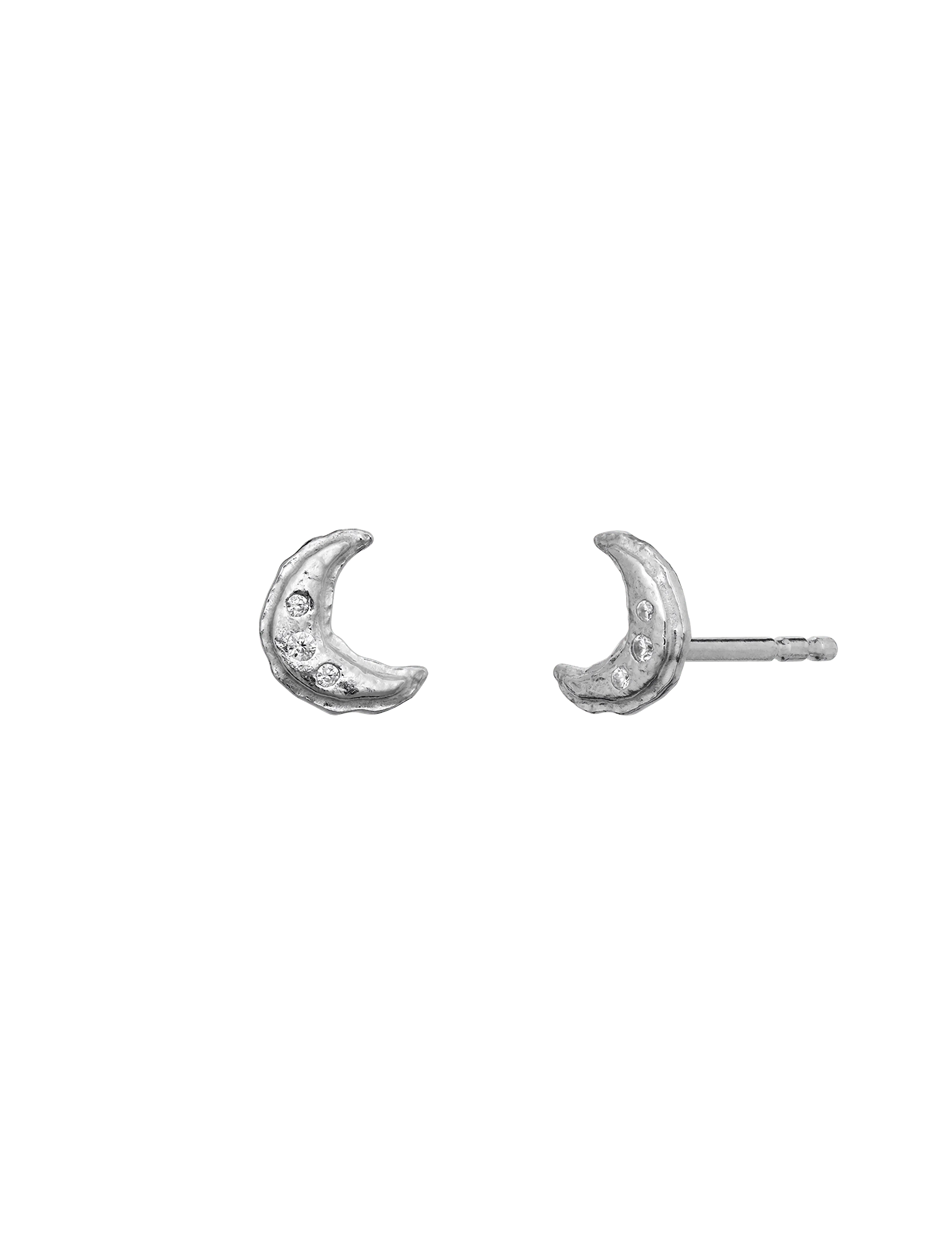 Maanesten - Lunia Earrings - Ørestikker - silver - 2