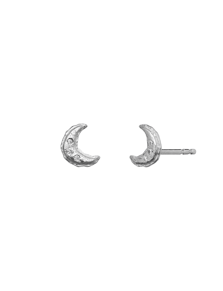 Maanesten - Lunia Earrings - Ørestikker - silver - 2