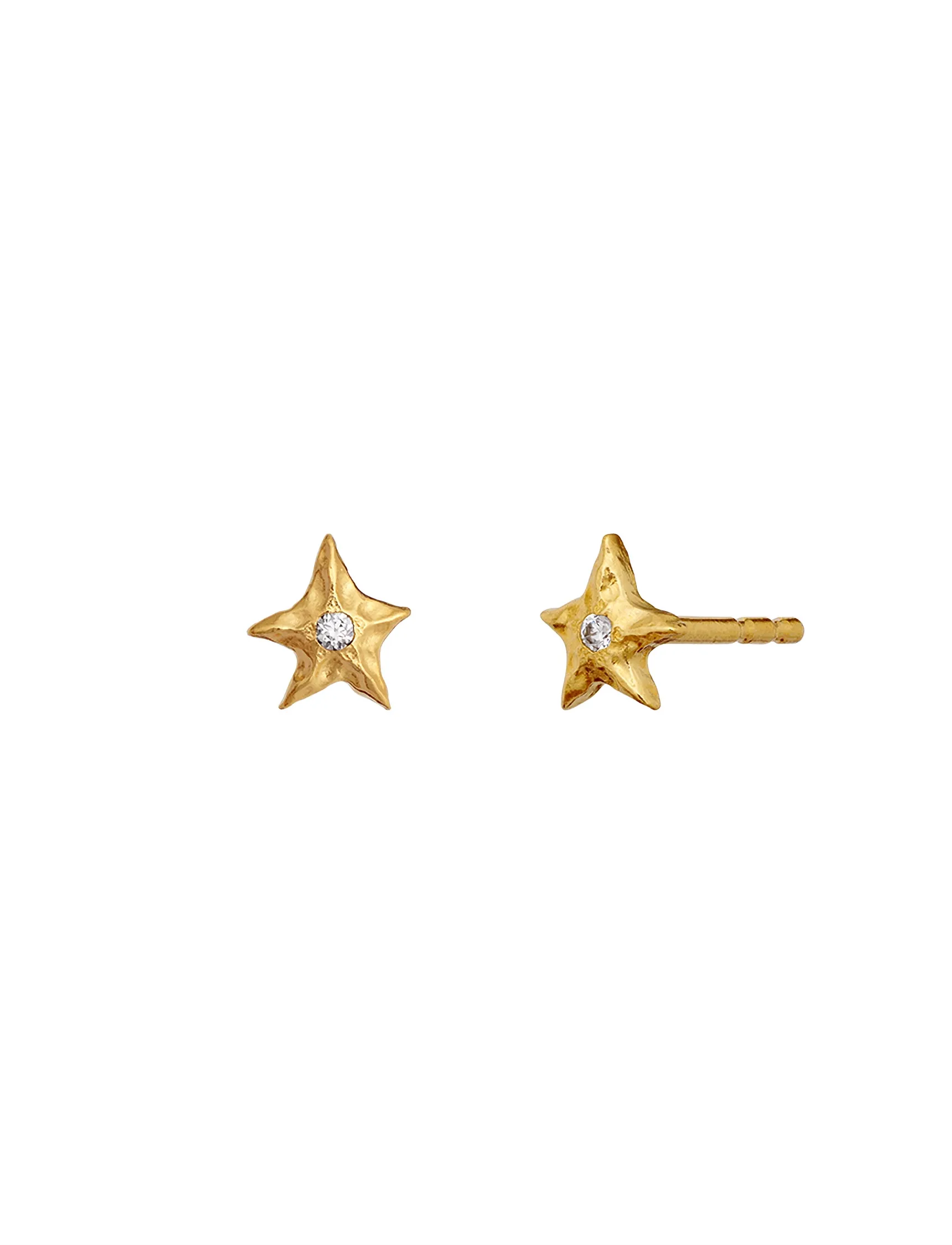 Maanesten - Olivia Earrings - Ørestikker - gold - 2