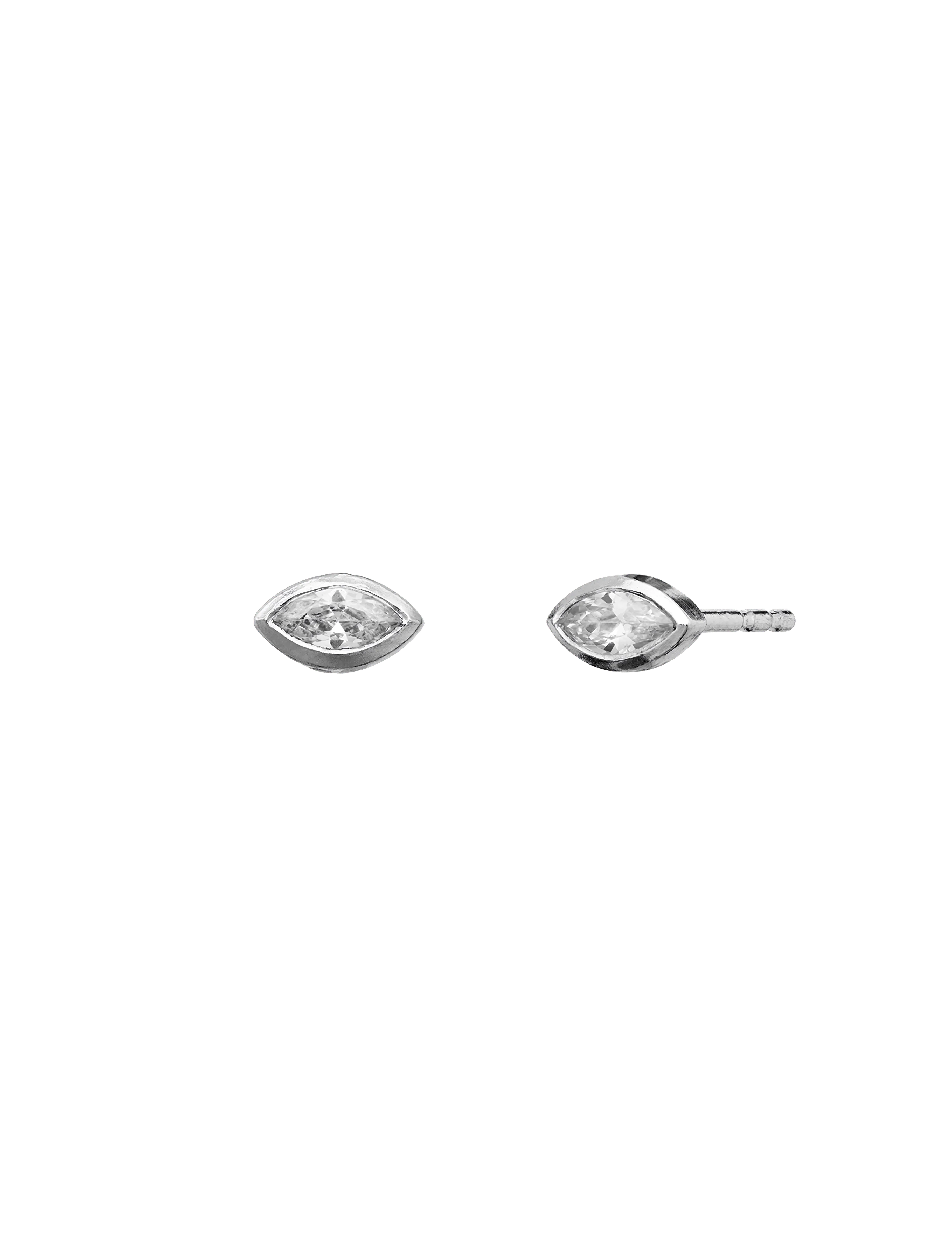 Maanesten - Ea Earrings - Ørestikker - silver - 2