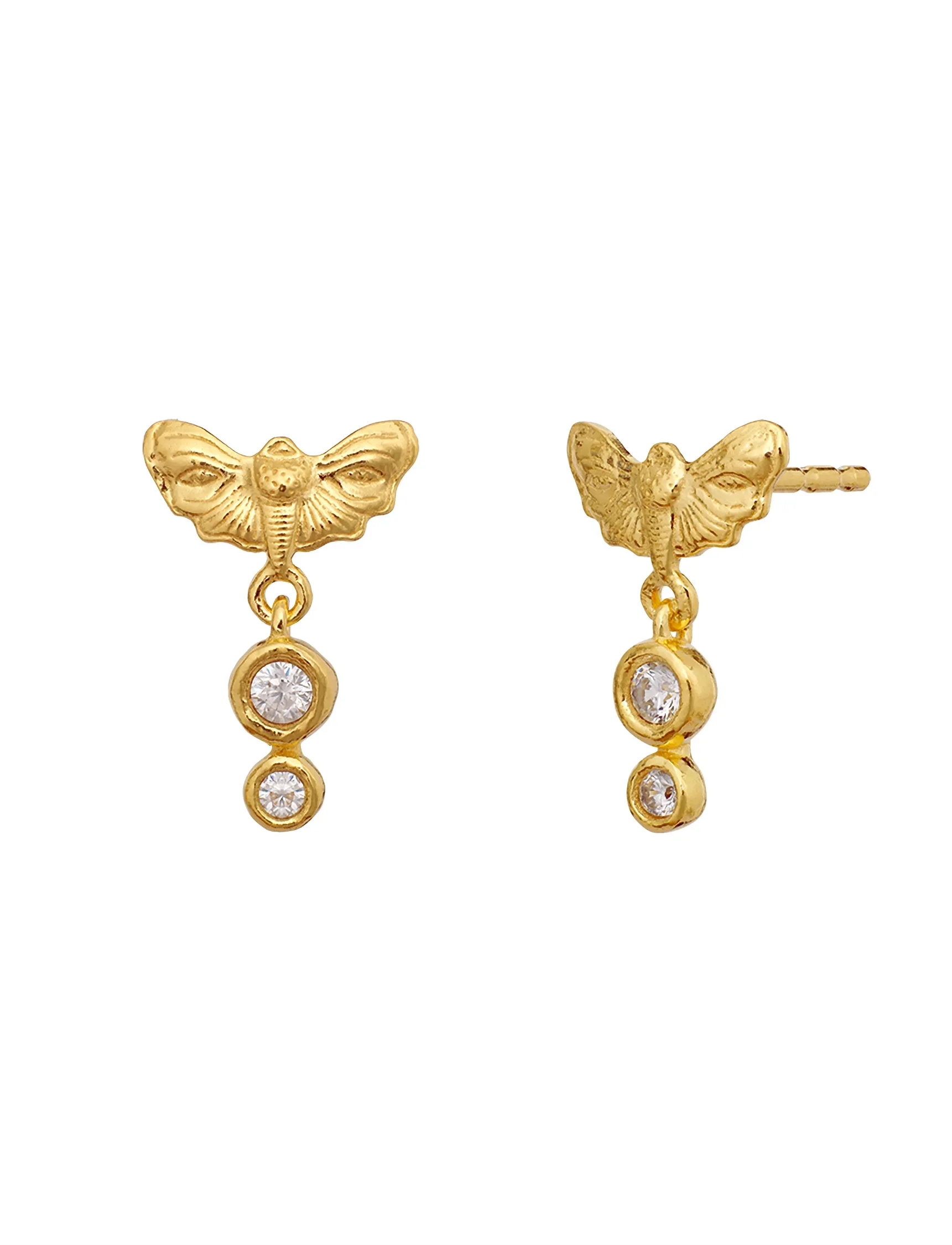 Maanesten - Clio Earrings - Øreringe med vedhæng - gold - 2