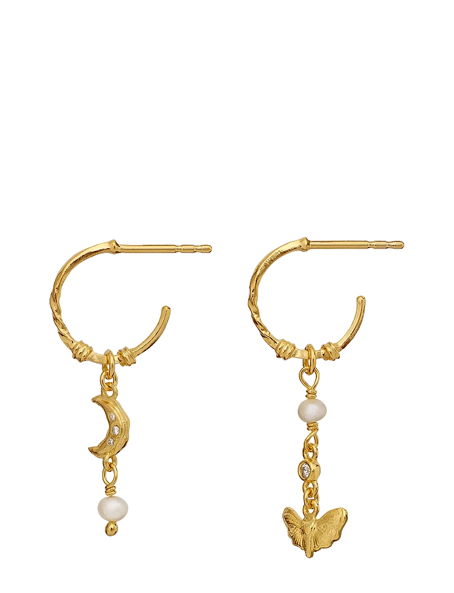 Maanesten - Paulina Earrings - perleøreringe - gold - 0