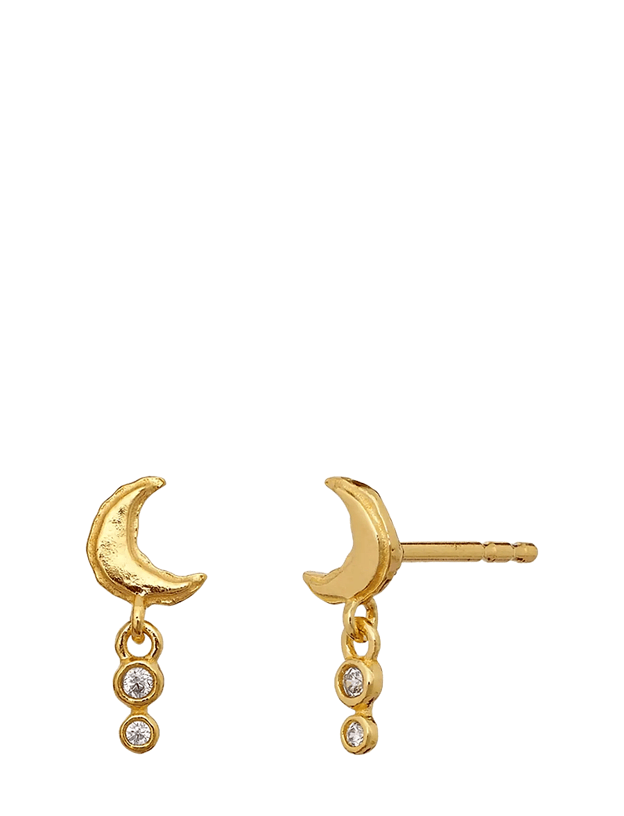 Maanesten - Hilma Earrings - Øreringe med vedhæng - gold - 2