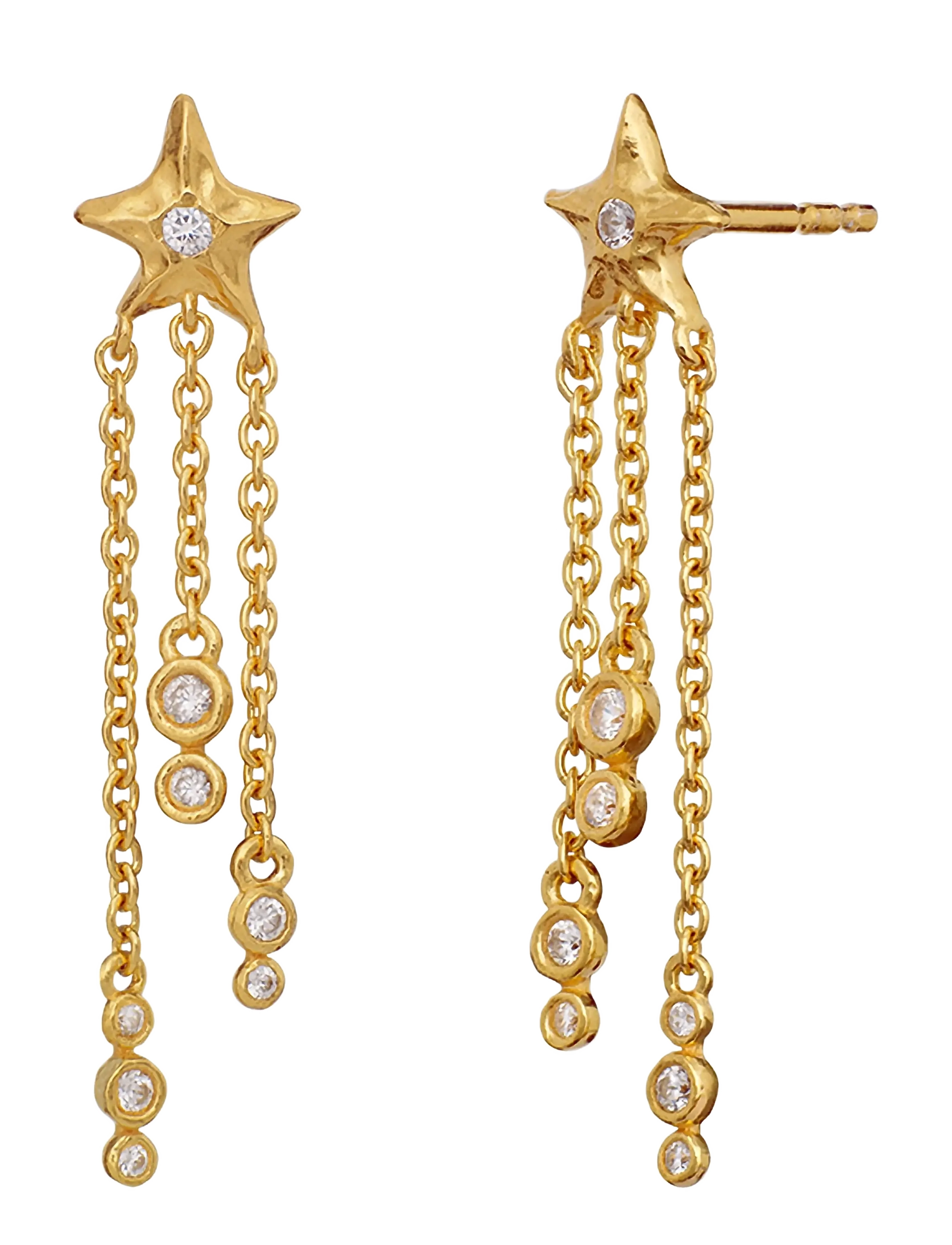 Maanesten - Clara Earrings - Øreringe med vedhæng - gold - 1